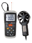 DT-620 - термоанемометр с изменением объемного расхода воздуха и пирометром