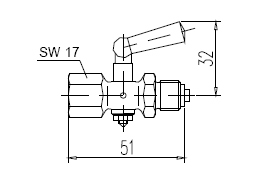 Трехходовой кран для манометра Шнайдер G1/4  цапфа - муфта