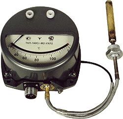 Термометр манометрический конденсационный показывающий сигнализирующий  ТКП-160Сг-М2